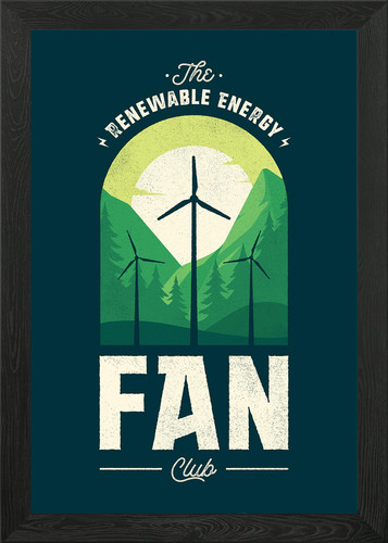Renewable energy fan - renewable, club