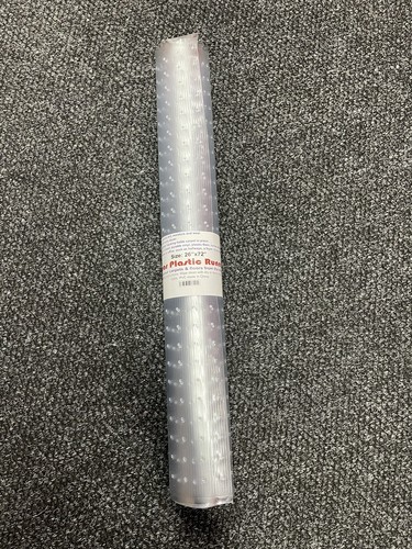 Clear plastic runner rug - runner,