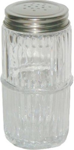 Mission style glass spice jar - style,