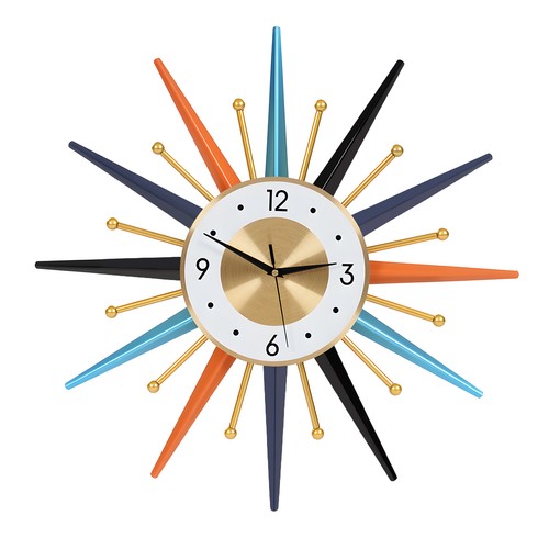 Colorful modern wall clock - modern,