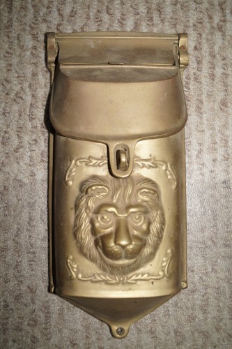 Vintage solid brass - lion, head