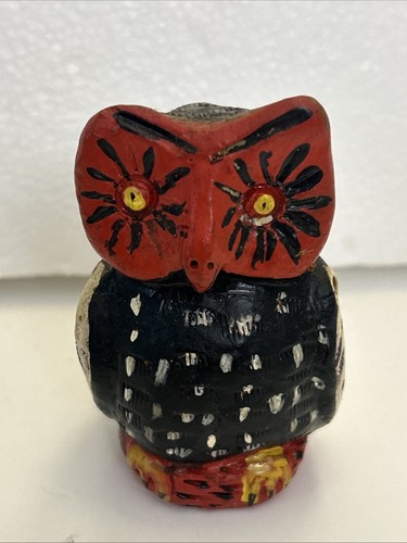 Vtg clay flute - vtg, owl