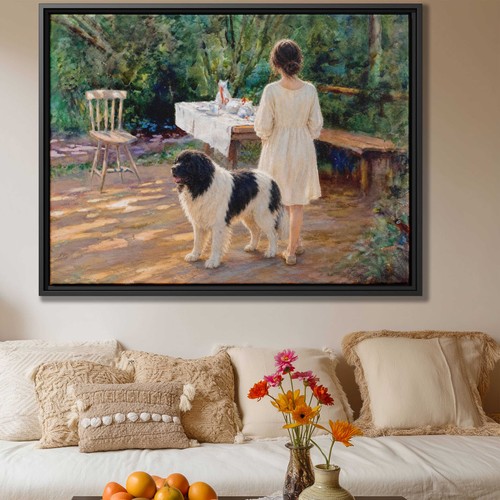 Watercolor newfoundland dog - watercolor,