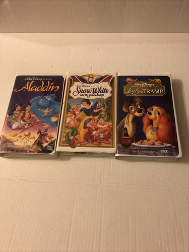 Walt disney vhs lot - lot, aladdin