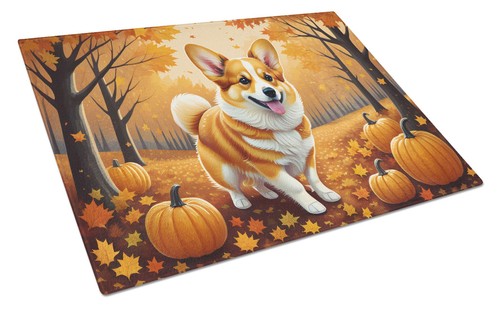 New corgi fall - corgi, glass
