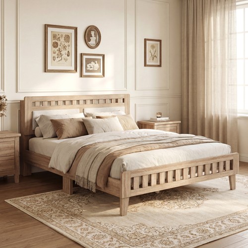 Full wood bed - full,