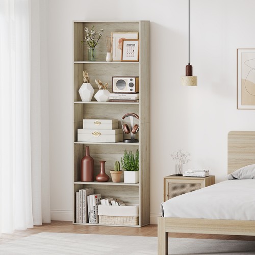 Tier bookshelf open bookcase - 5-tier,