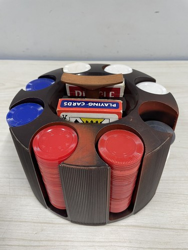 Vintage plastic rotating - plastic, poker