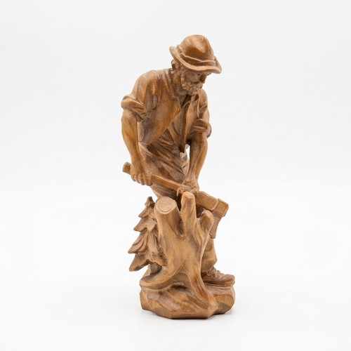Vtg german wood carving - german,