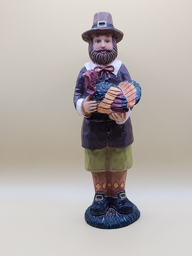 Vintage pilgrim man holding - vintage,