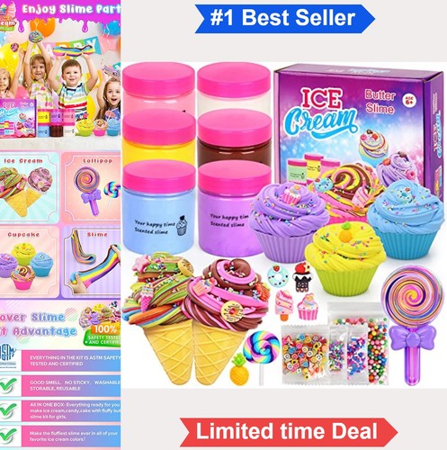 Ice cream slime kit for - cream, kids