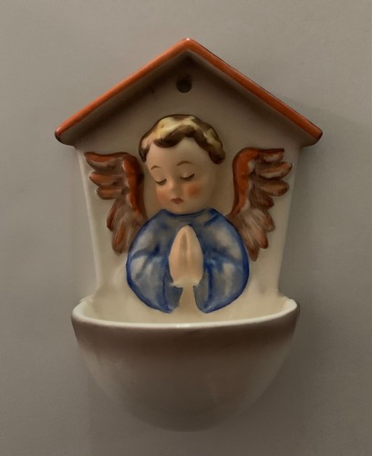 Vintage holy water font marked - font,