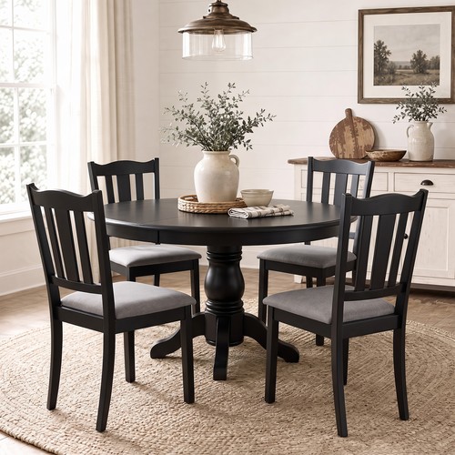 Wooden dining chair - dining, 4