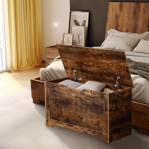Wooden chest trunk bedroom - wooden,
