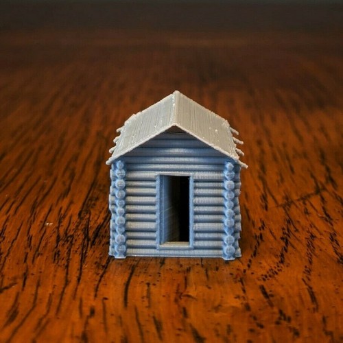 Scale small log cabin - -,