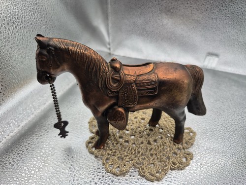 Vintage bronze horse statue - bronze,