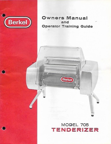 Berkel model 705 tenderizer - berkel,