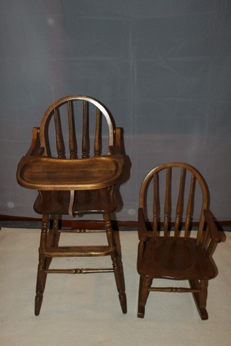 Antique baby toddler highchair - baby/toddler,