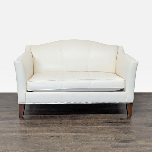Ethan allen cream leather - allen,