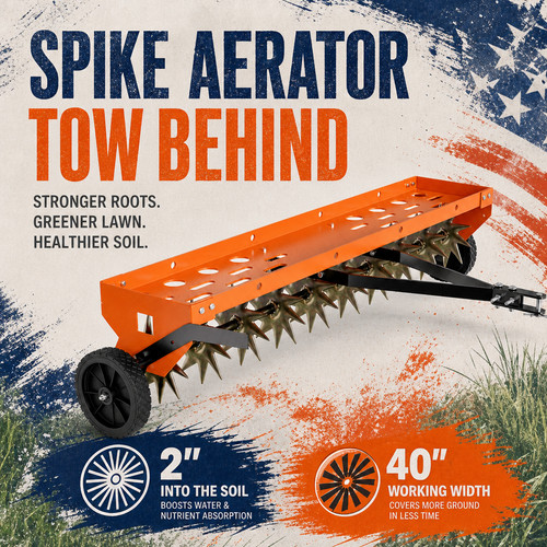 Spike tow behind aerator - 40",