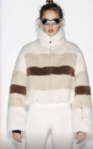 Zara shearling faux - zara, fur