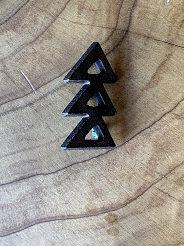 Tri delta wooden pin - tri,