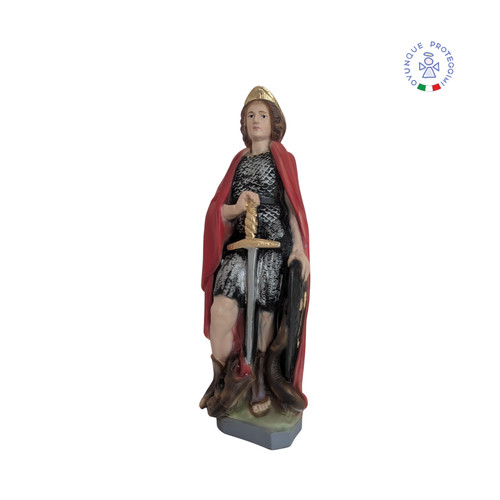 George statue marble - st,