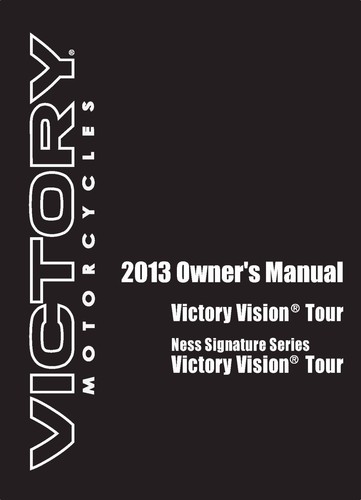 Victory owners manual book - manual,