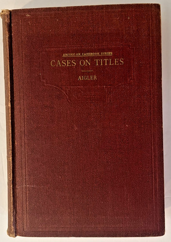 Cases titles aigler - titles,