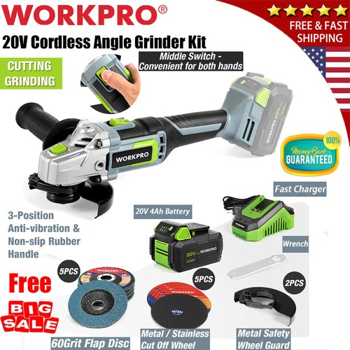Workpro 20v cordless angle - 20v,