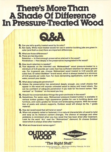 1981 wolmanized outdoor wood - wolmanized,