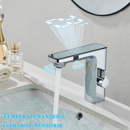 Chrome touchless bathroom - chrome,
