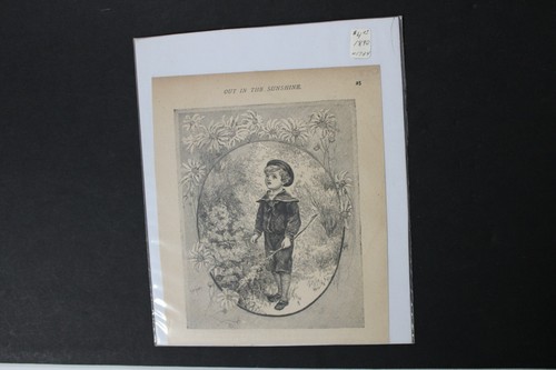 Vintage print litho cutout