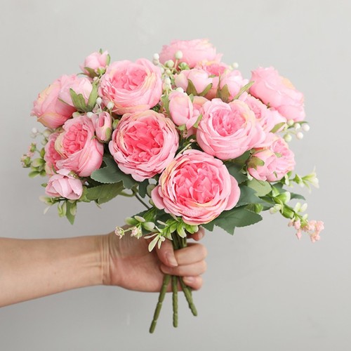 Artificial pink peony flower - artificial,