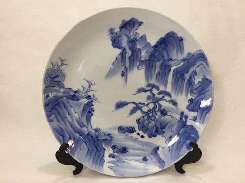 Antique japanese arita blue - arita,