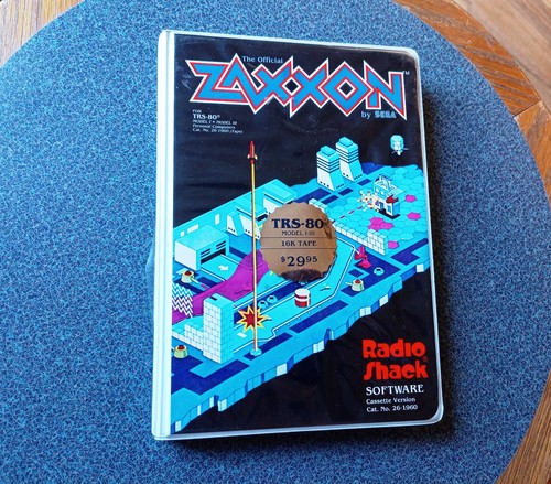 Trs80 zaxxon cassette game - zaxxon,