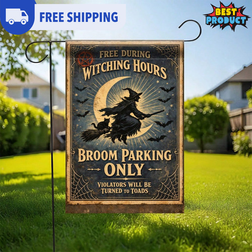 Halloween garden flag 12x18in - garden,