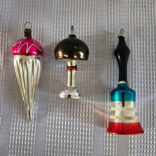 Vintage glass christmas - glass,