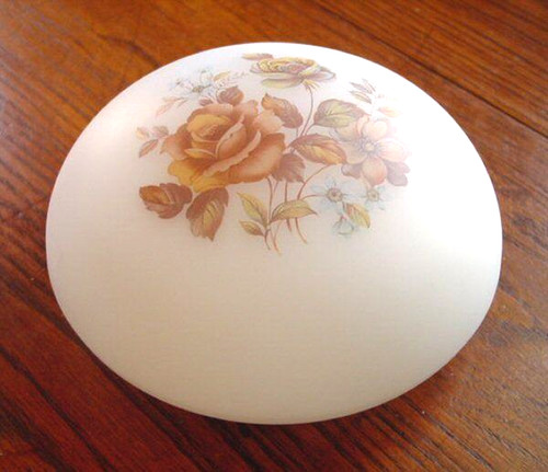 Dome shade satin glass - satin, w/