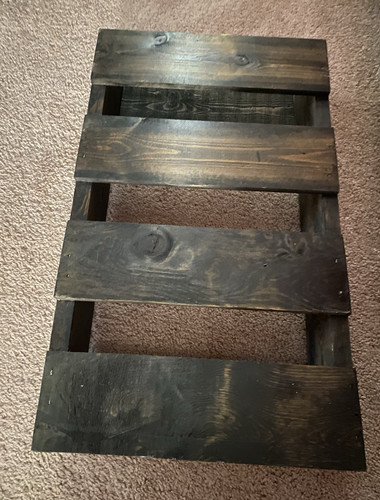 Dark wood rectangular wooden - dark,
