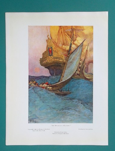 Pirates attack galleon ship - galleon,