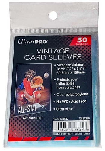 Ultra pro vintage soft - 50, card