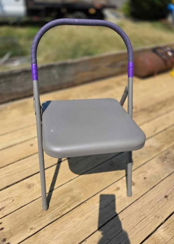 Pune folding metal yoga chair - folding,