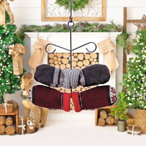 Black glove mitten dryer - black,