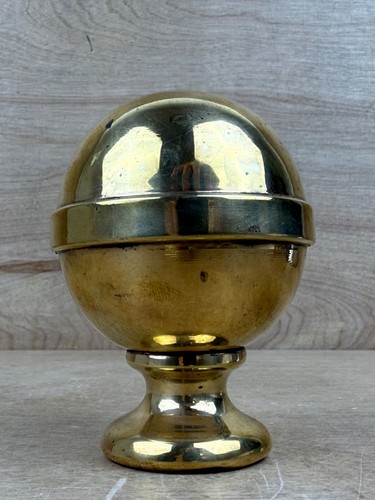 Antique brass bedpost finial - brass,