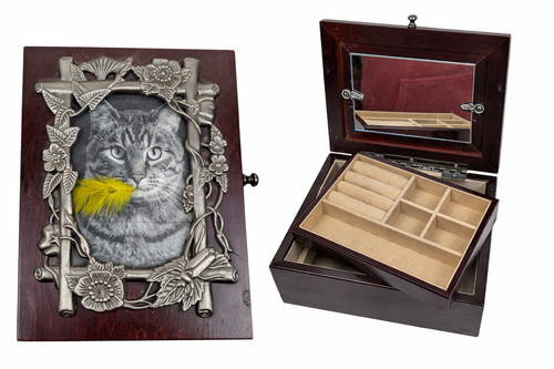 Jewelry box cherry wood - box,