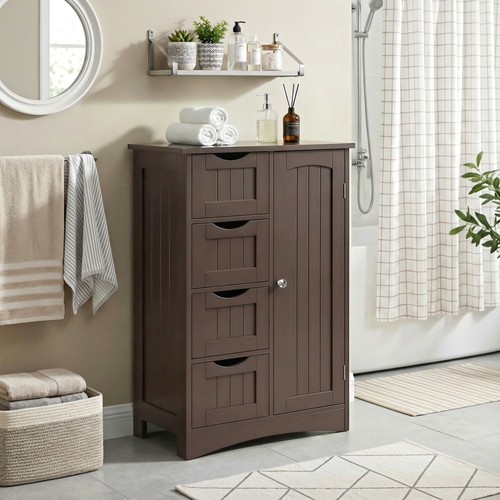 Bathroom floor cabinet wooden - floor,