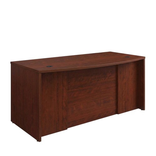 Contemporary brown office desk - office,