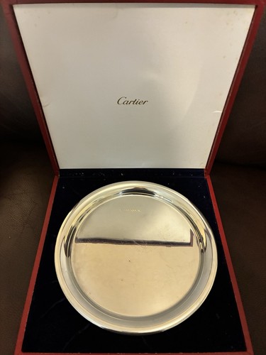 Vintage cartier pewter plate - pewter,