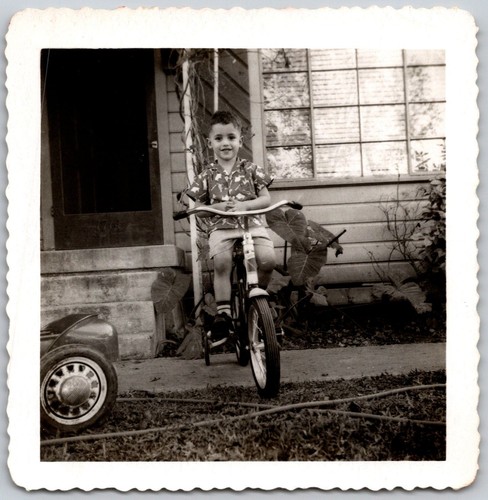 Young boy bicycle 1955 - young,